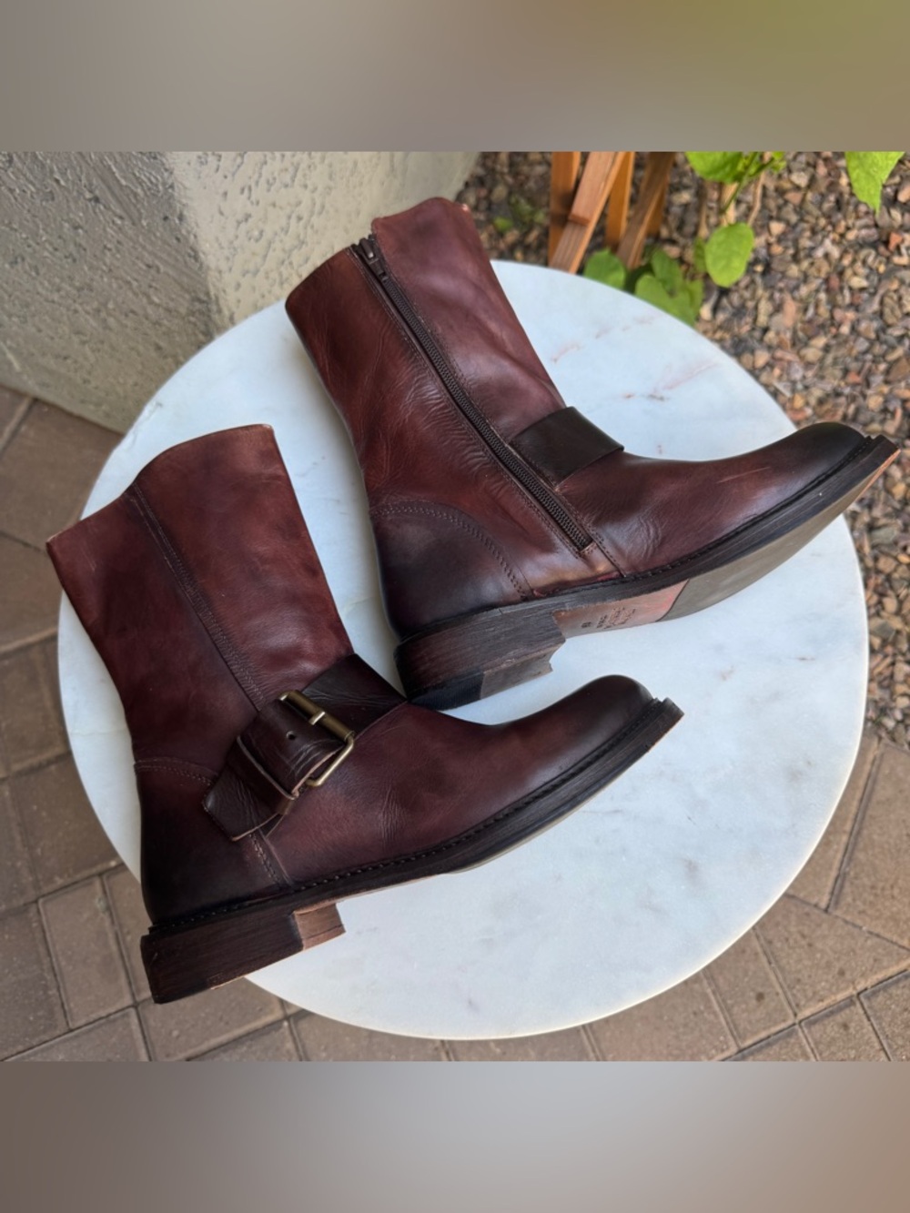 Vintage Foundry Co. Anya Leather Biker Boots - Picture 5 of 9